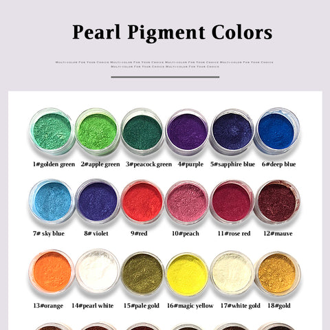 Mica Pearl Pigments for Resin Casting & Blank Making