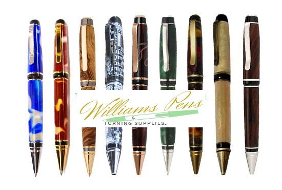Chrome Cigar Pen Kits - Williams Pens & Turning Supplies.