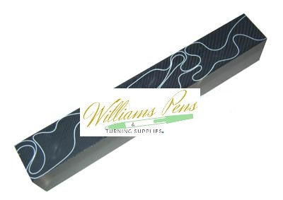 Acrylic Black with White Swirl Pen Blank - Williams Pens & Turning Supplies. Acrylic Black with White Swirl Pen Blank - Williams Pens & Turning Supplies.
