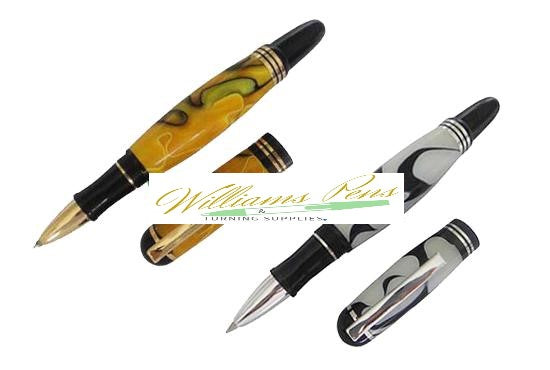 Gold Churchill Rollerball Pen Kit - Williams Pens & Turning Supplies.