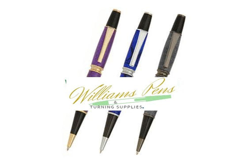 Gun Metal Patricia Pen Kit - Williams Pens & Turning Supplies.