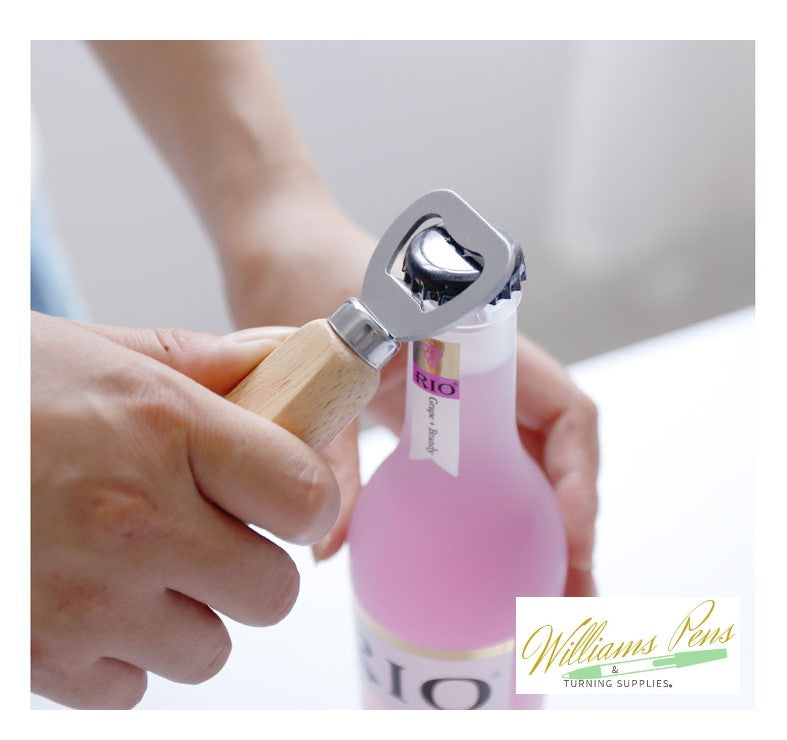 Stainless Steel Bottle Opener Kit Budget - Williams Pens & Turning Supplies.