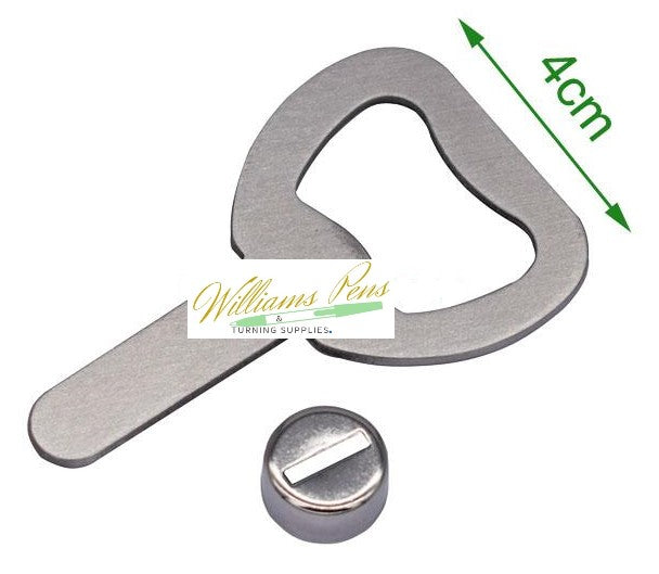 Stainless Steel Bottle Opener Kit Budget - Williams Pens & Turning Supplies.