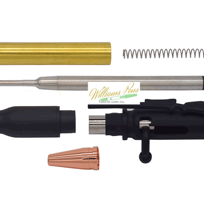 Black Enamel Rifle Bolt Pen Kits - Williams Pens & Turning Supplies. Black Enamel Rifle Bolt Pen Kits - Williams Pens & Turning Supplies.