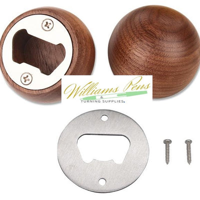 Stainless Steel Bottle Opener Disc Kit - Williams Pens & Turning Supplies. Stainless Steel Bottle Opener Disc Kit - Williams Pens & Turning Supplies.