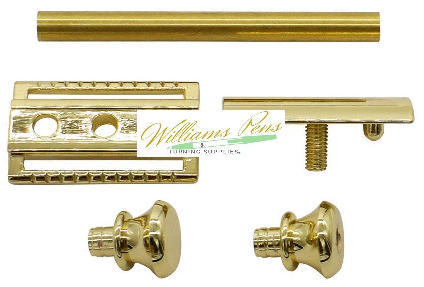 Gold Safety Razor Shaver  Kits - Williams Pens & Turning Supplies.