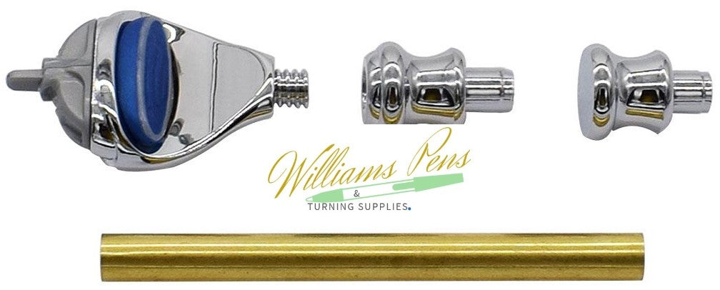 Chrome Fusion Razor Shaver Handle Kits - Williams Pens & Turning Supplies.