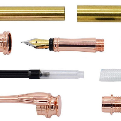 Copper AstonMatin Fountain Pen Kits - Williams Pens & Turning Supplies. Copper AstonMatin Fountain Pen Kits - Williams Pens & Turning Supplies.