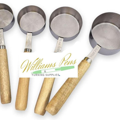 Stainless Steel Measuring Cup Kits (4pcs/set) - Williams Pens & Turning Supplies.