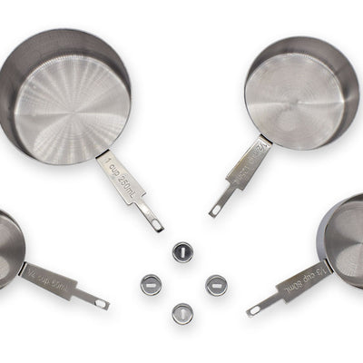 Stainless Steel Measuring Cup Kits (4pcs/set) - Williams Pens & Turning Supplies.