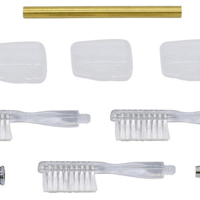 Chrome Toothbrush Handle Kits - Williams Pens & Turning Supplies. Chrome Toothbrush Handle Kits - Williams Pens & Turning Supplies.