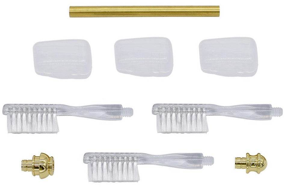 Gold Toothbrush Handle Kits - Williams Pens & Turning Supplies.