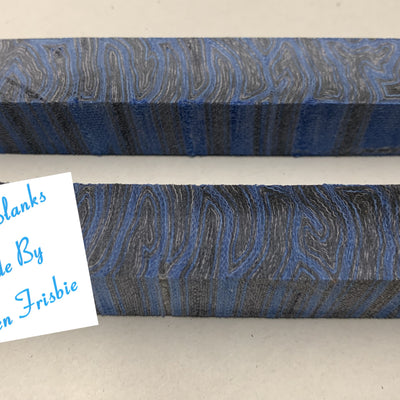 Crazy Layered Micarta Black and Blue Crazy Layered Micarta Black and Blue