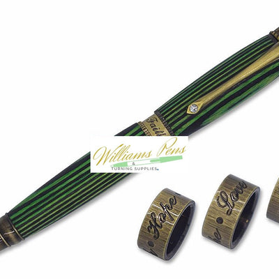 Antique Bronze Polish Gospel Twist Pen Kits Antique Bronze Polish Gospel Twist Pen Kits