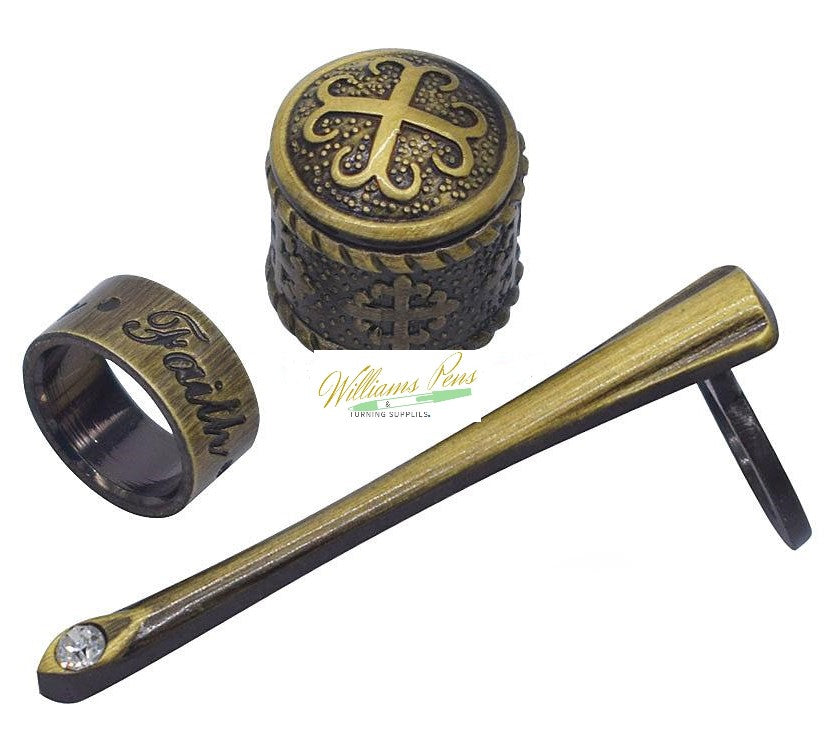 Antique Bronze Polish Gospel Twist Pen Kits