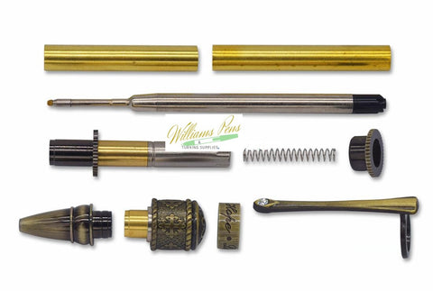 Antique Bronze Polish Gospel Twist Pen Kits