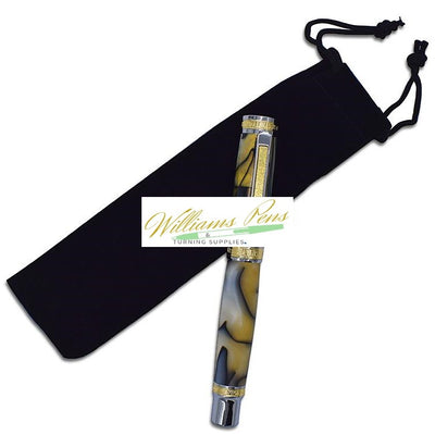 Black Colour Velvet Drawstring Pen Sleeve Pouch Black Colour Velvet Drawstring Pen Sleeve Pouch