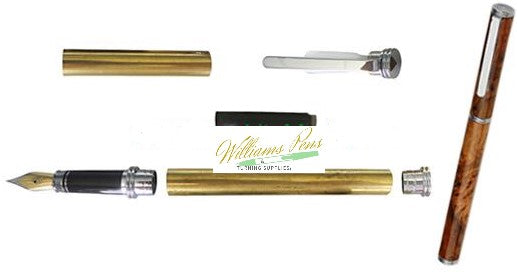 Chrome Conservative Fountain Pen Kits