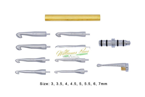 Chrome Crochet Hook Kit Sets ( 8 Different Hooks )