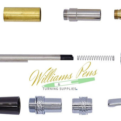 Chrome & Gun Metal Graceful Pluma Pen Kits Chrome & Gun Metal Graceful Pluma Pen Kits