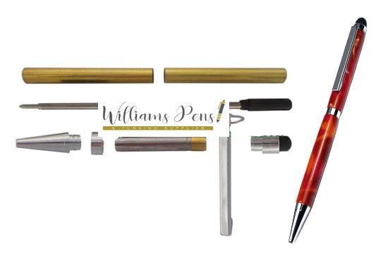 Chrome Slimline Touch Stylus Pen Kits