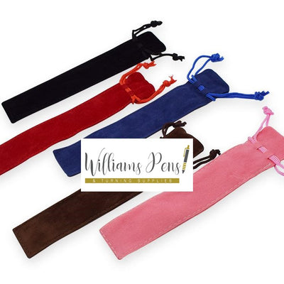 Red Colour Velvet Draw String Pen Sleeve Red Colour Velvet Draw String Pen Sleeve