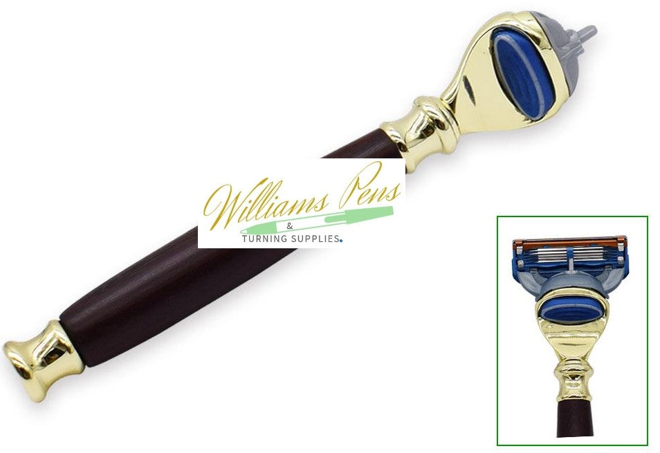 Gold Fusion Razor Shaver Handle Kits - Williams Pens & Turning Supplies.