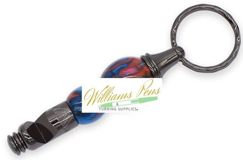 Gun Metal Bottle Opener Key Chain Kits