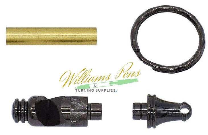 Gun Metal Bottle Opener Key Chain Kits