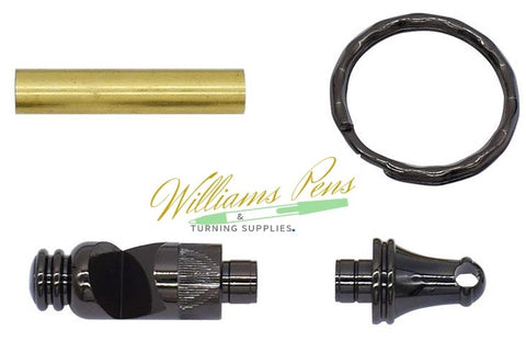 Gun Metal Bottle Opener Key Chain Kits