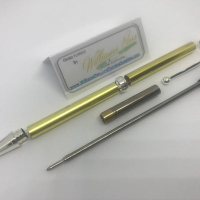 Fancy Pen Kit Silver - Williams Pens & Turning Supplies.