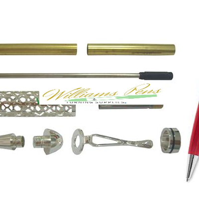 Silver European filigree pen kits - Williams Pens & Turning Supplies.