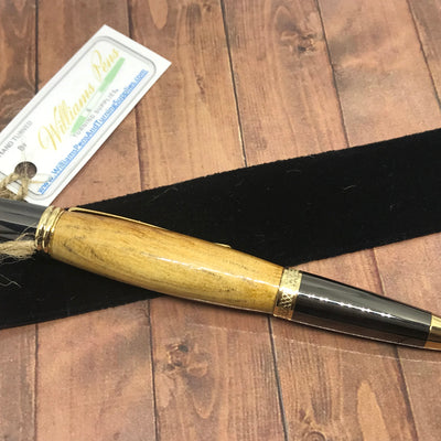 Williams Finished Pen Sierra with Timber, Gold & Gun Metal - Williams Pens & Turning Supplies.
