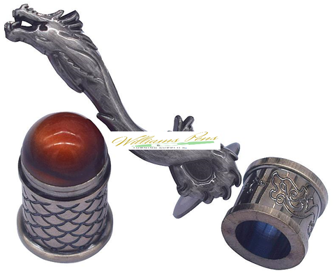 Antique Pewter loong pen kits Dragon - Williams Pens & Turning Supplies.