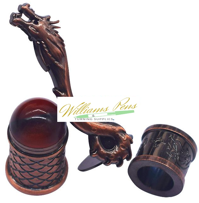 Antique Rose Copper Polish Loong Pen Kit Dragon - Williams Pens & Turning Supplies.