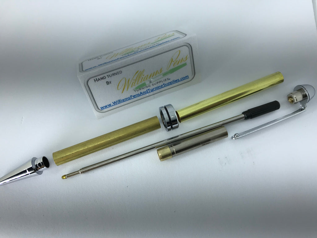 Chrome & Gun Metal Graceful Pluma Pen Kits – Williams Pens & Turning  Supplies.