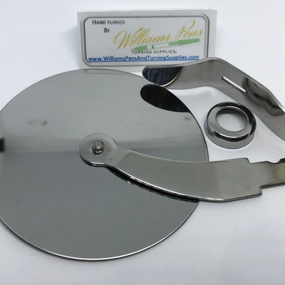 Stainless steel pizza cutter kits (8.5cm dia wheel) - Williams Pens & Turning Supplies.
