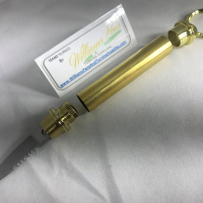 Gold Compact Keychain Knife Kit - Williams Pens & Turning Supplies.