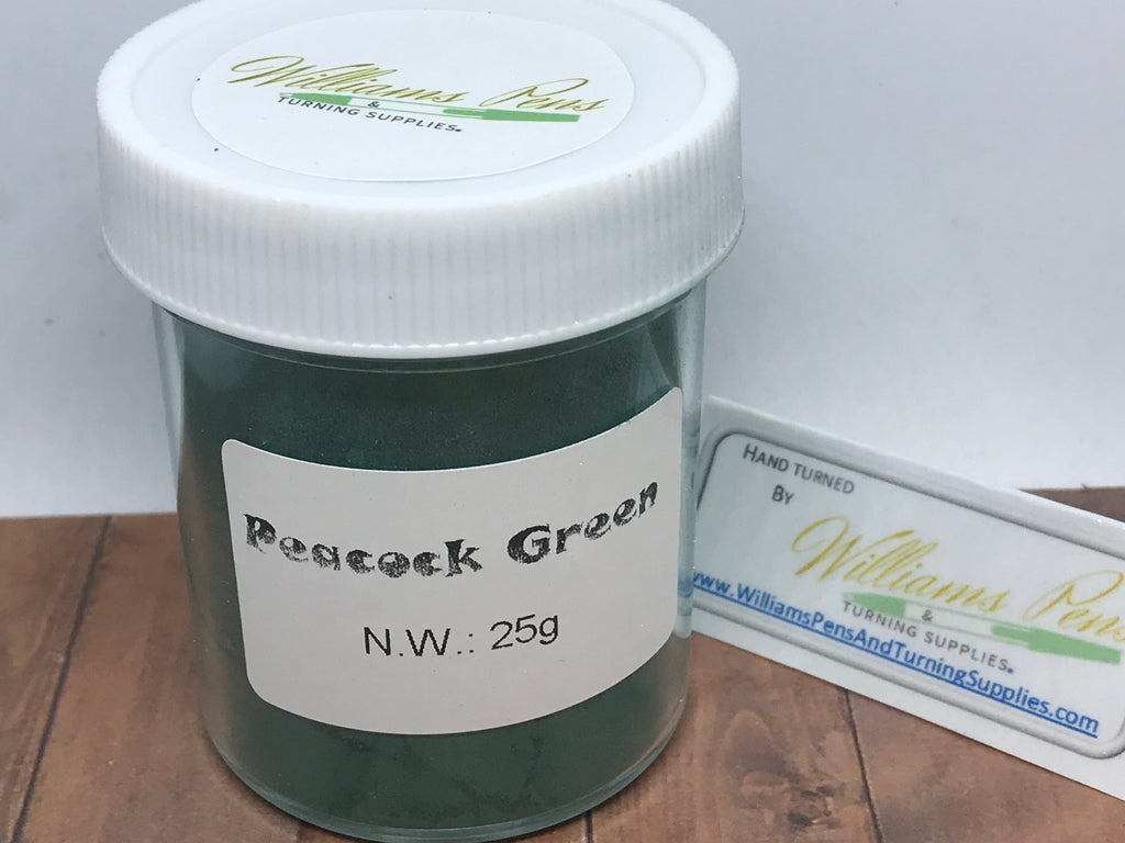 Mica Pigment 3# Peacock green - Williams Pens & Turning Supplies.
