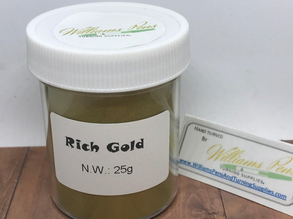Mica Pigment 15# Rich Gold - Williams Pens & Turning Supplies.
