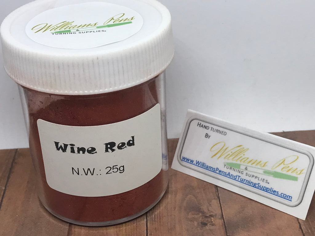 Mica Pigment 21# Wine Red - Williams Pens & Turning Supplies.