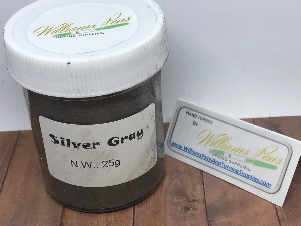 Mica Pigment 25# Silver Grey - Williams Pens & Turning Supplies.