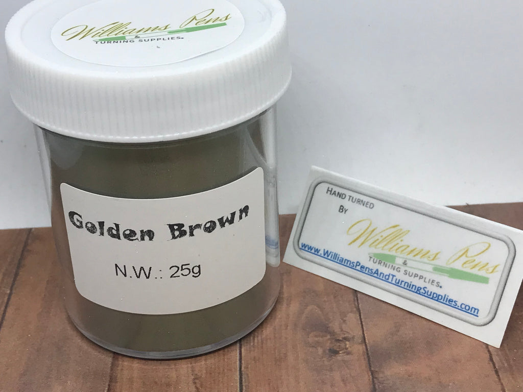Mica Pigment 27# Golden Brown - Williams Pens & Turning Supplies.