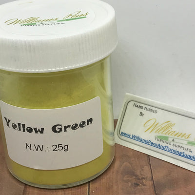 Mica Pigment 28# Yellow Green - Williams Pens & Turning Supplies.