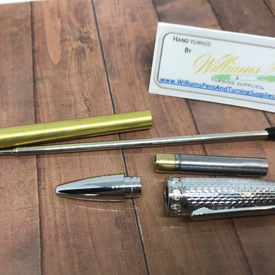 Chrome Marchesa Pen Kit - Williams Pens & Turning Supplies. Chrome Marchesa Pen Kit - Williams Pens & Turning Supplies.
