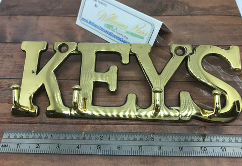 "Keys" Hangers Brass - Williams Pens & Turning Supplies.