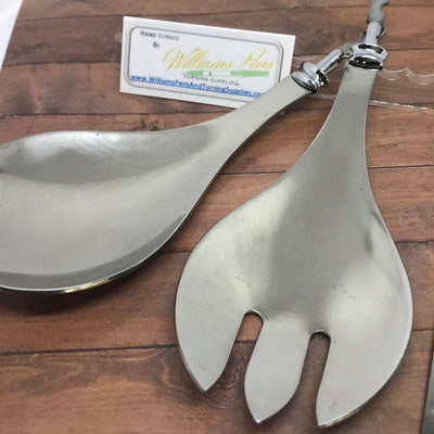 Salad Servers Spoon & Folk - Williams Pens & Turning Supplies. Salad Servers Spoon & Folk - Williams Pens & Turning Supplies.