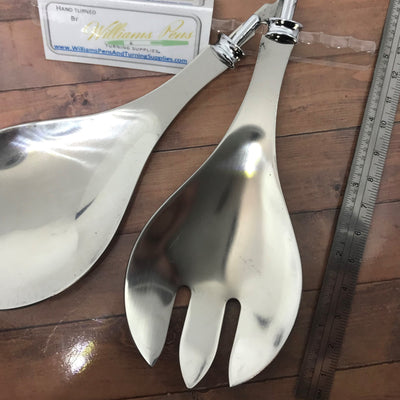 Salad Servers Spoon & Folk - Williams Pens & Turning Supplies. Salad Servers Spoon & Folk - Williams Pens & Turning Supplies.