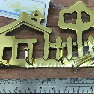 "House" Key Hangers Brass - Williams Pens & Turning Supplies. "House" Key Hangers Brass - Williams Pens & Turning Supplies.