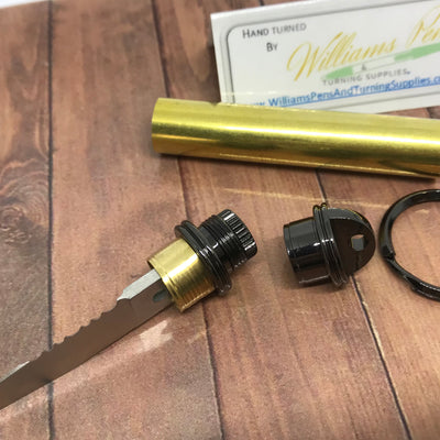 Gun Metal Compact Keychain Knife Kit - Williams Pens & Turning Supplies. Gun Metal Compact Keychain Knife Kit - Williams Pens & Turning Supplies.